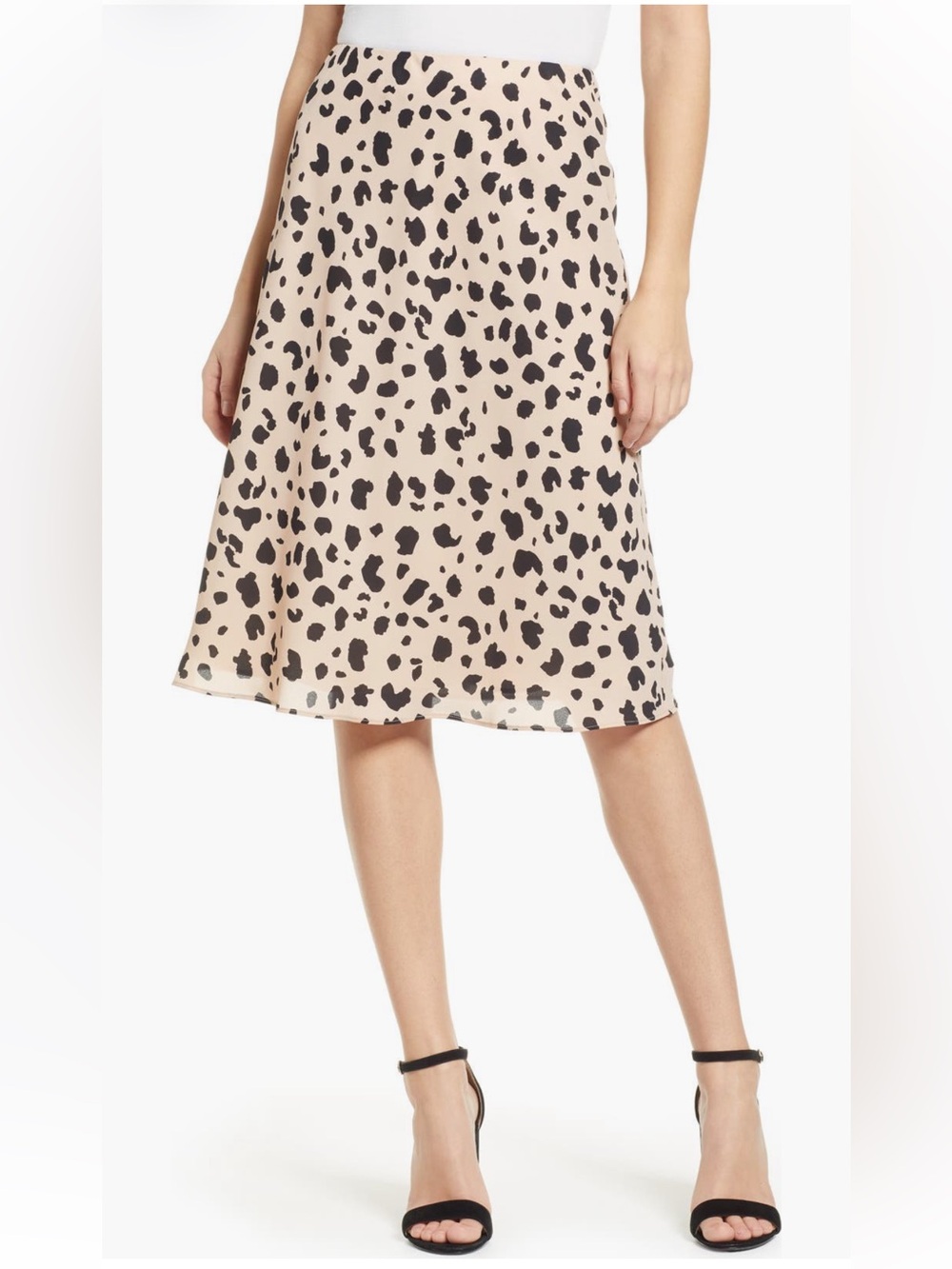 Socialite Leopard Print Midi Skirt